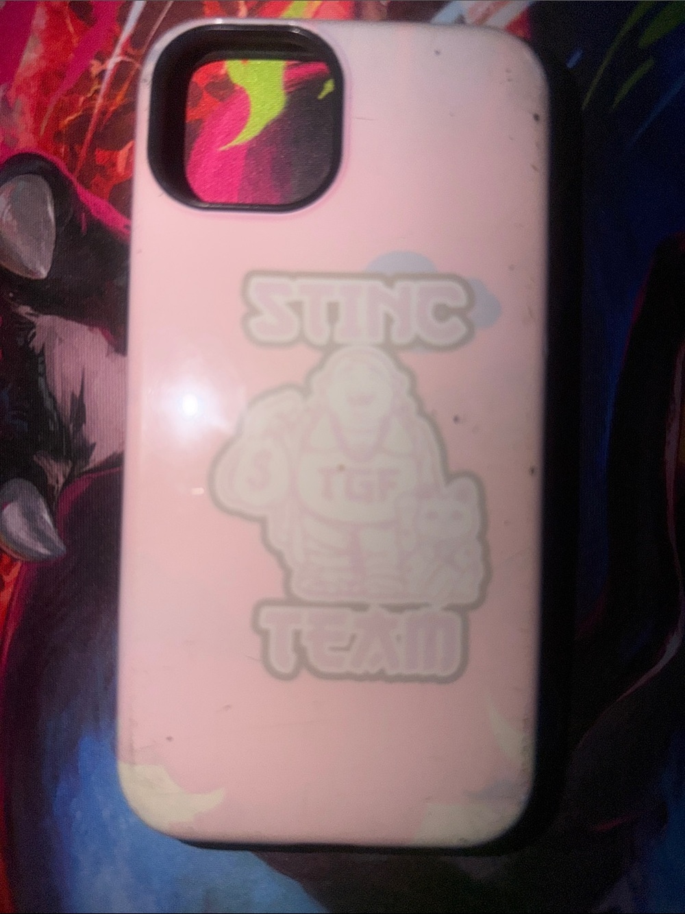 Pink Phone Case with STINC Team Graphic USED